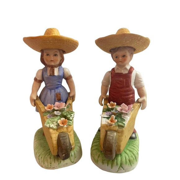Vintage gardener figurines - Picture 1 of 2